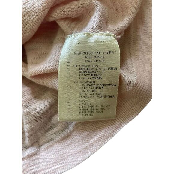 Twelve by twelve Los Angles Pink Ruffle Lace Sleeves Buttons down Women's Top - Picture 8 of 9